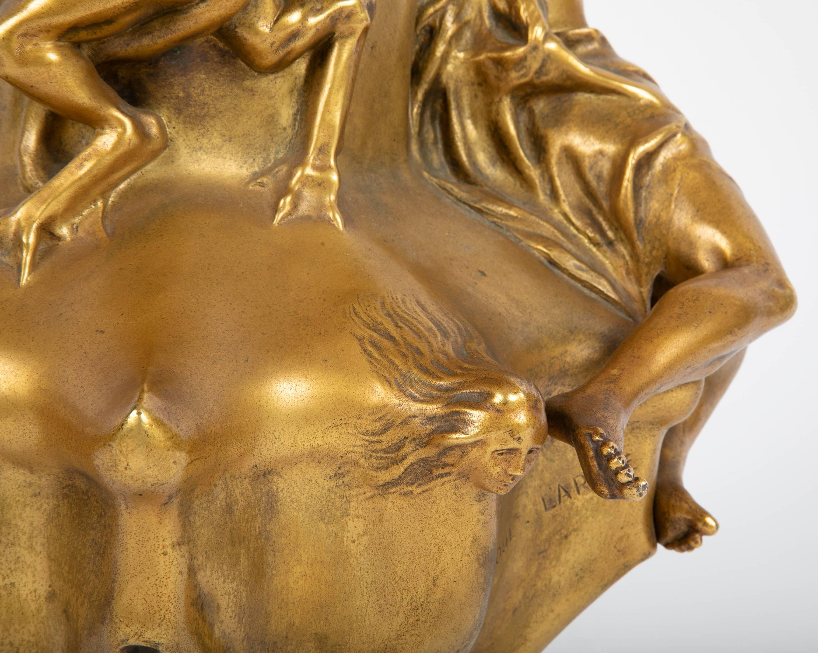 Francois-Raoul Larche Gilt Bronze Vase/Lamp with Siot-Paris Foundry Stamp 5