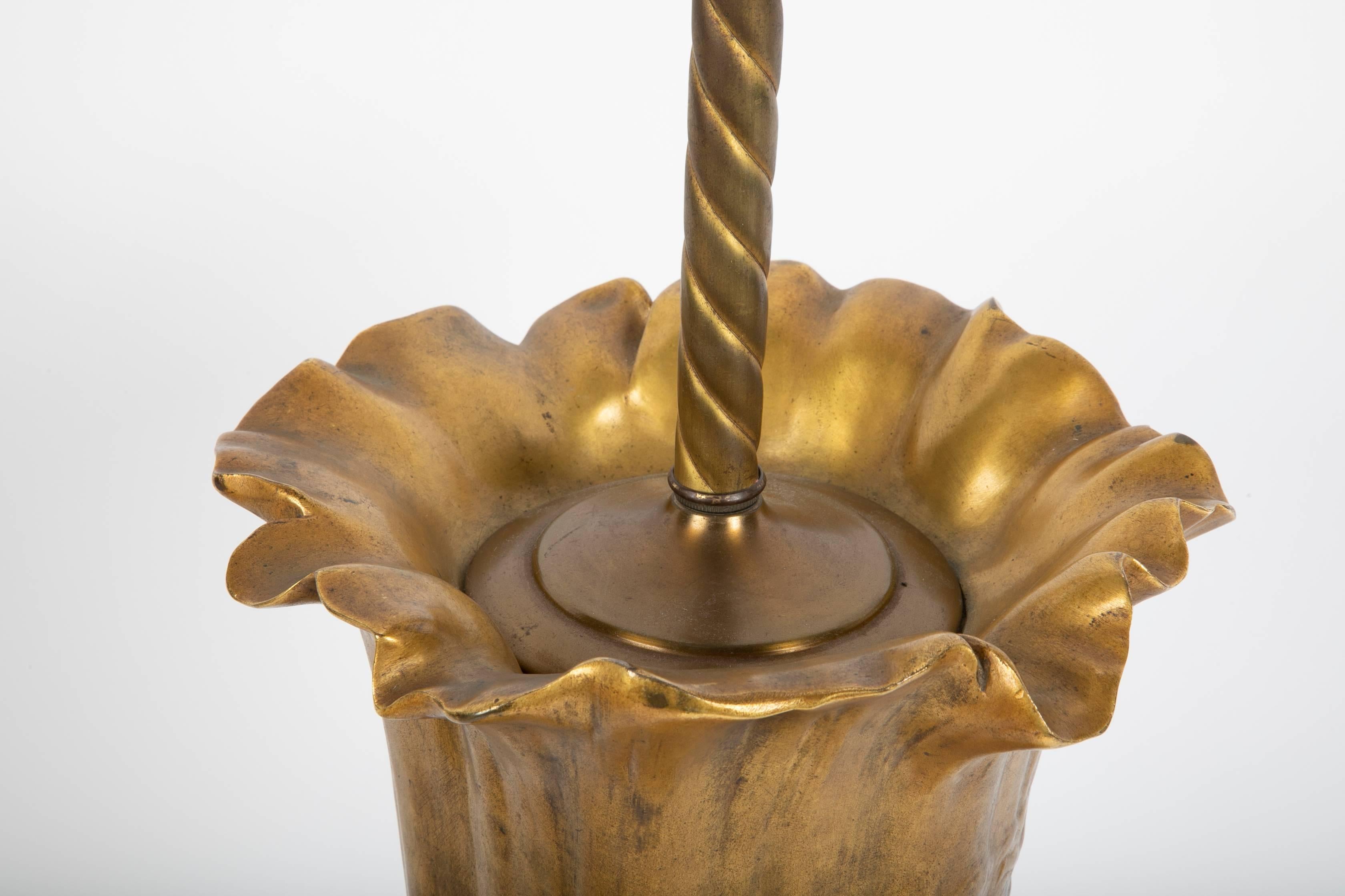 Francois-Raoul Larche Gilt Bronze Vase/Lamp with Siot-Paris Foundry Stamp 8