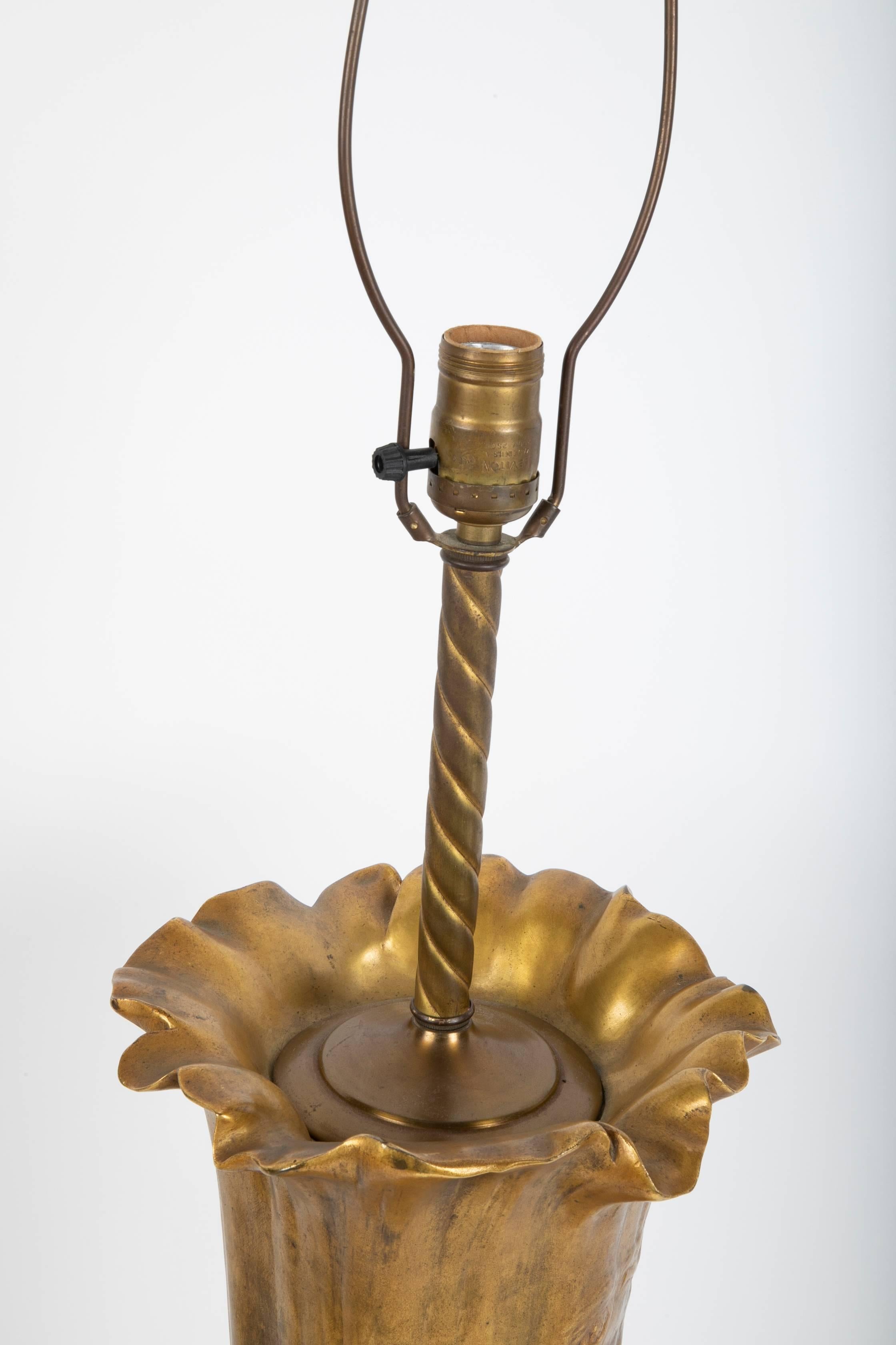 Francois-Raoul Larche Gilt Bronze Vase/Lamp with Siot-Paris Foundry Stamp 9