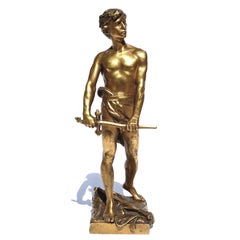 Francois Raoul Larche “Vingt Ans” Gilt Bronze