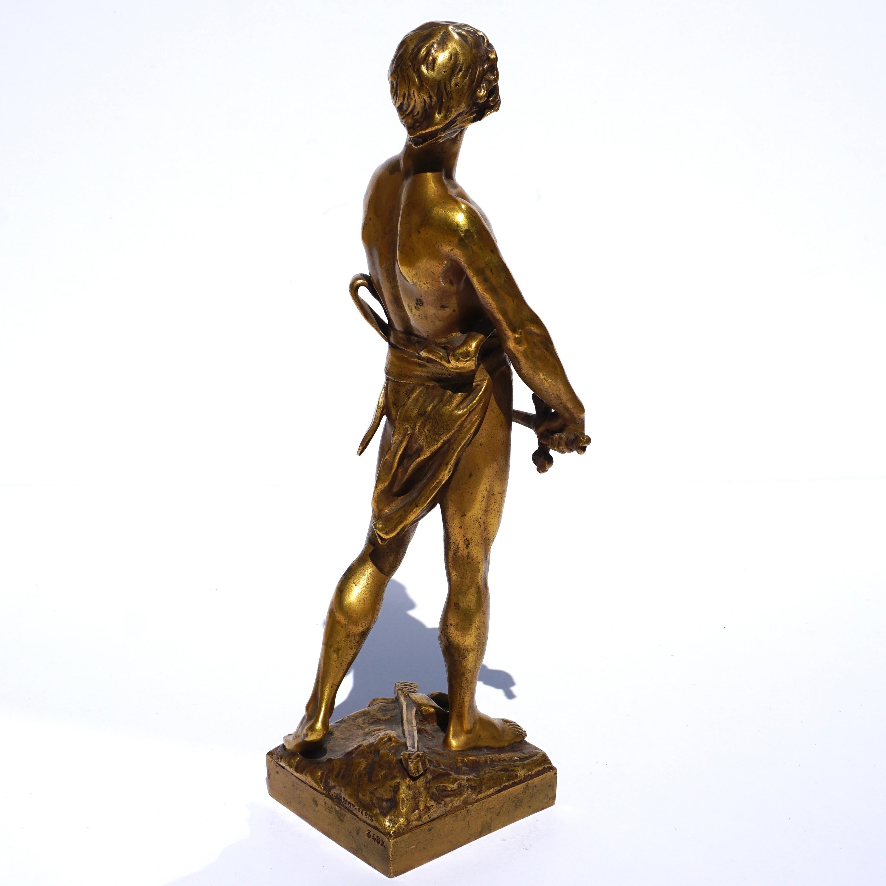 Francois Raoul Larche “Vingt Ans” Gilt Bronze In Good Condition In Dallas, TX