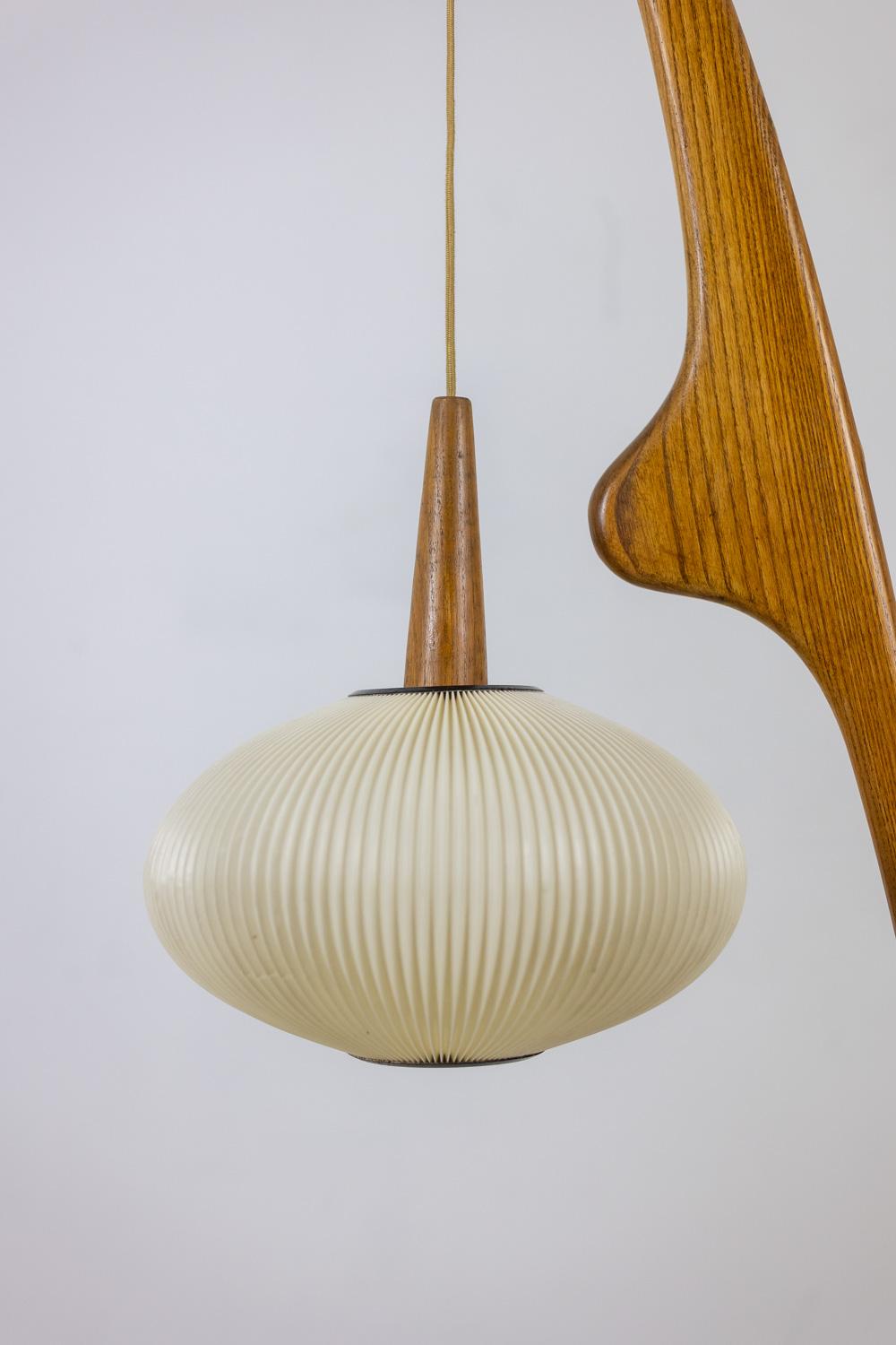 French François Rispal Floor lamp, “Praying Mantis” model. 1950s-60s For Sale