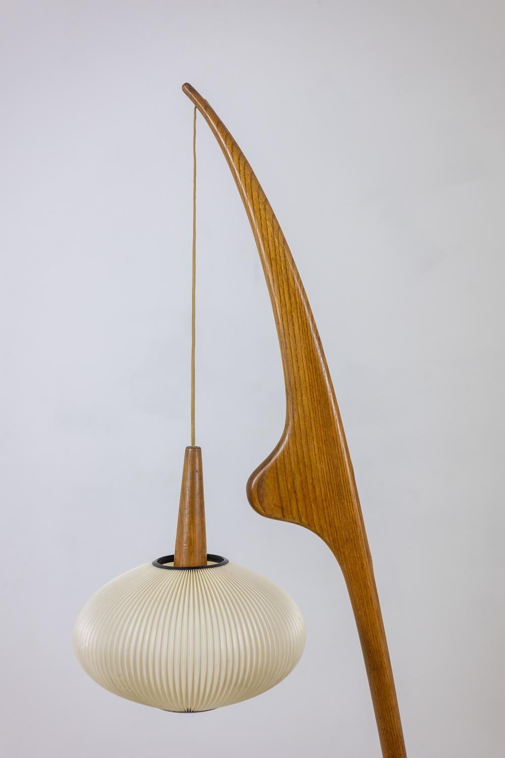 Mid-20th Century François Rispal Floor lamp, “Praying Mantis” model. 1950s-60s For Sale