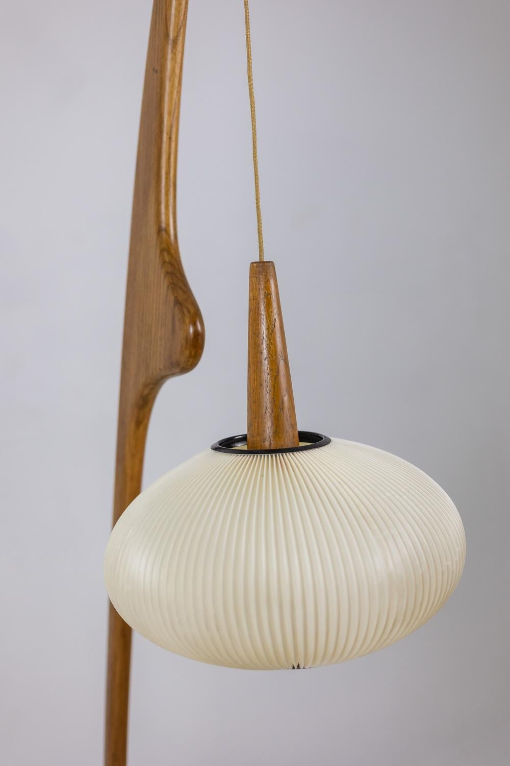 François Rispal Floor lamp, “Praying Mantis” model. 1950s-60s For Sale 3