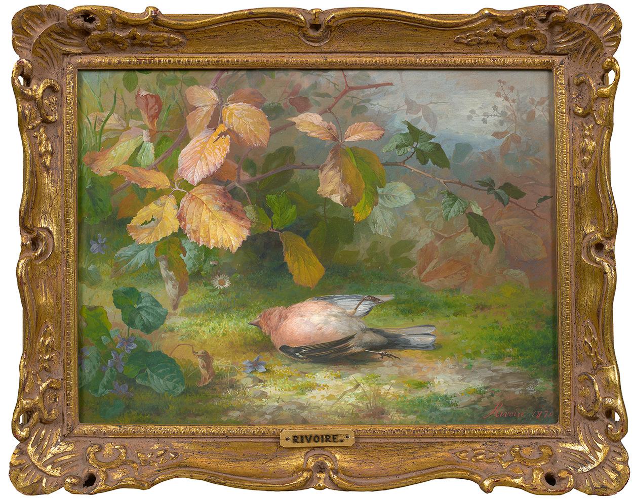 Herbst Melancholie, 1870 – Painting von François Rivoire