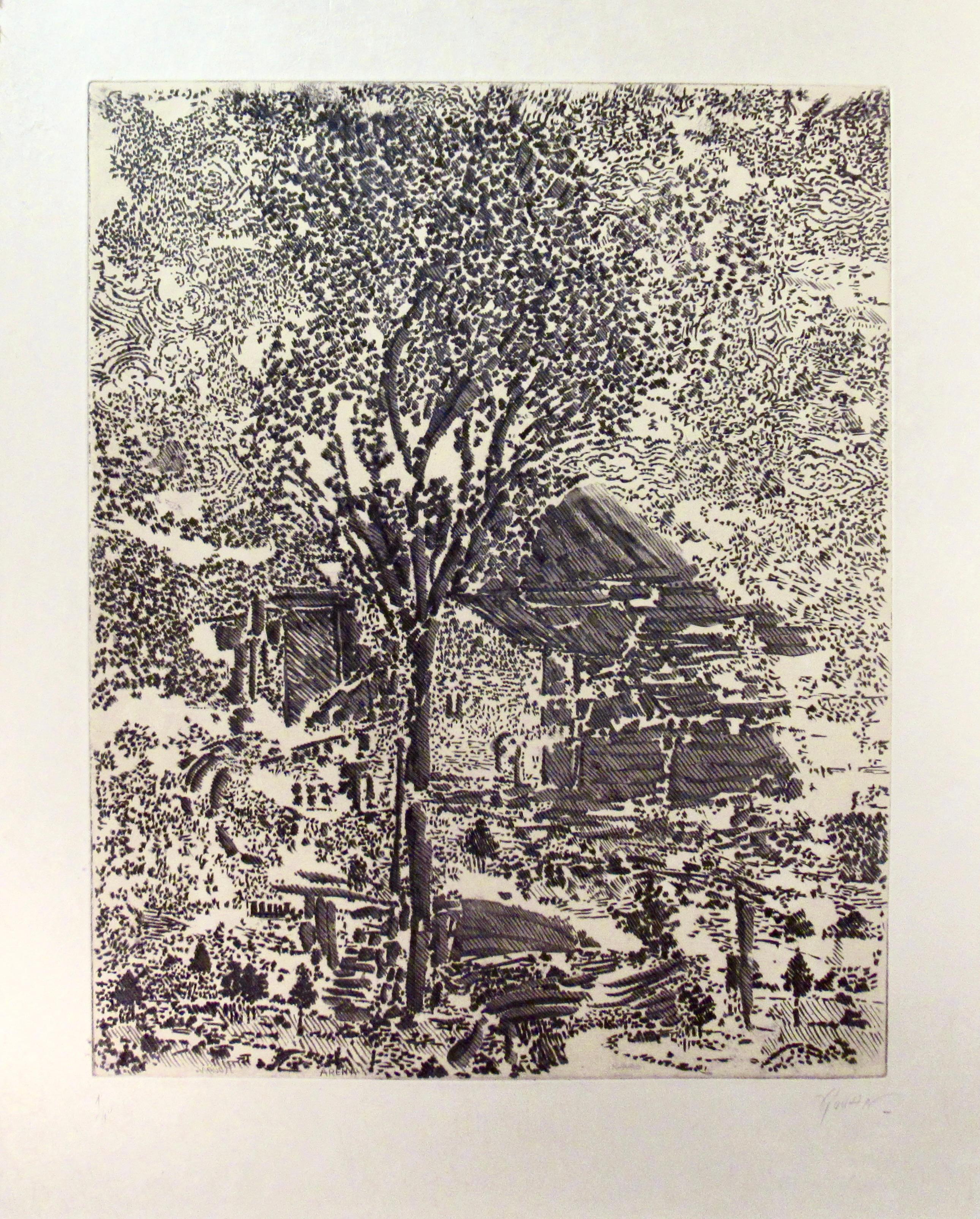 Manor Arena - Print by Francois Rouan