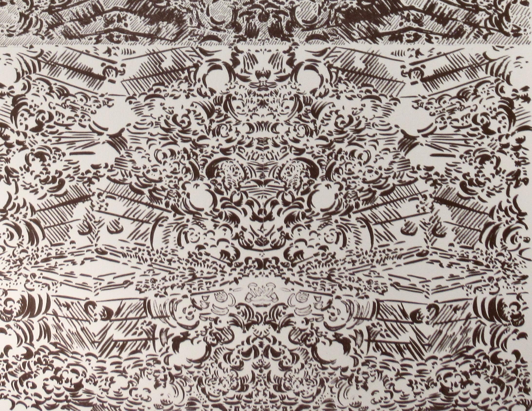 Marbre - Abstract Expressionist Print by Francois Rouan