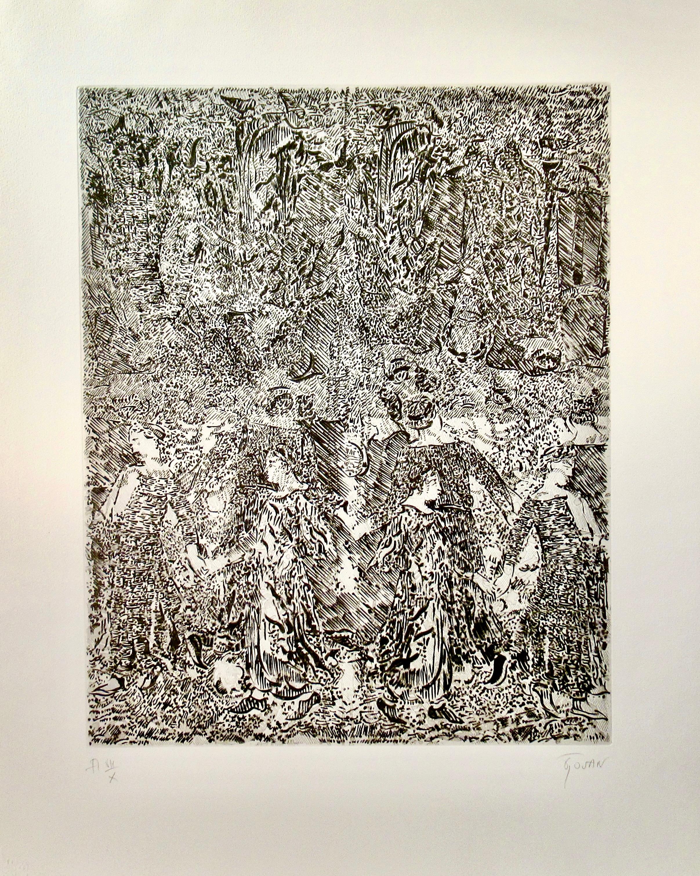 Sans Titre - Print by Francois Rouan
