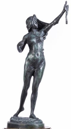 François Rude Attribuito "Figura femminile", Scultura in bronzo firmata