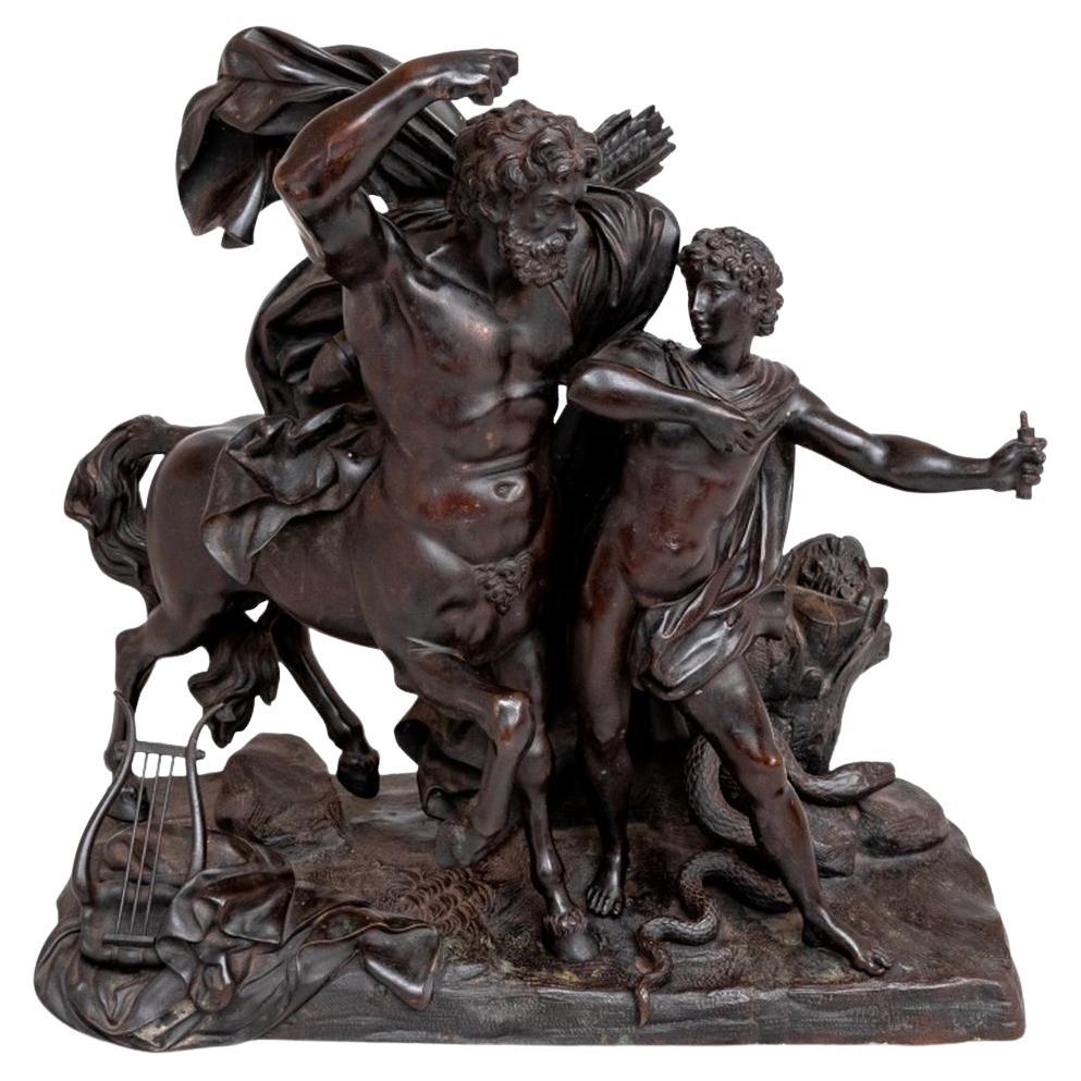 Francois Rude "The Education of Achilles" Bronze