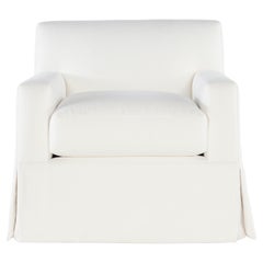 François Skirted Swivel Chair