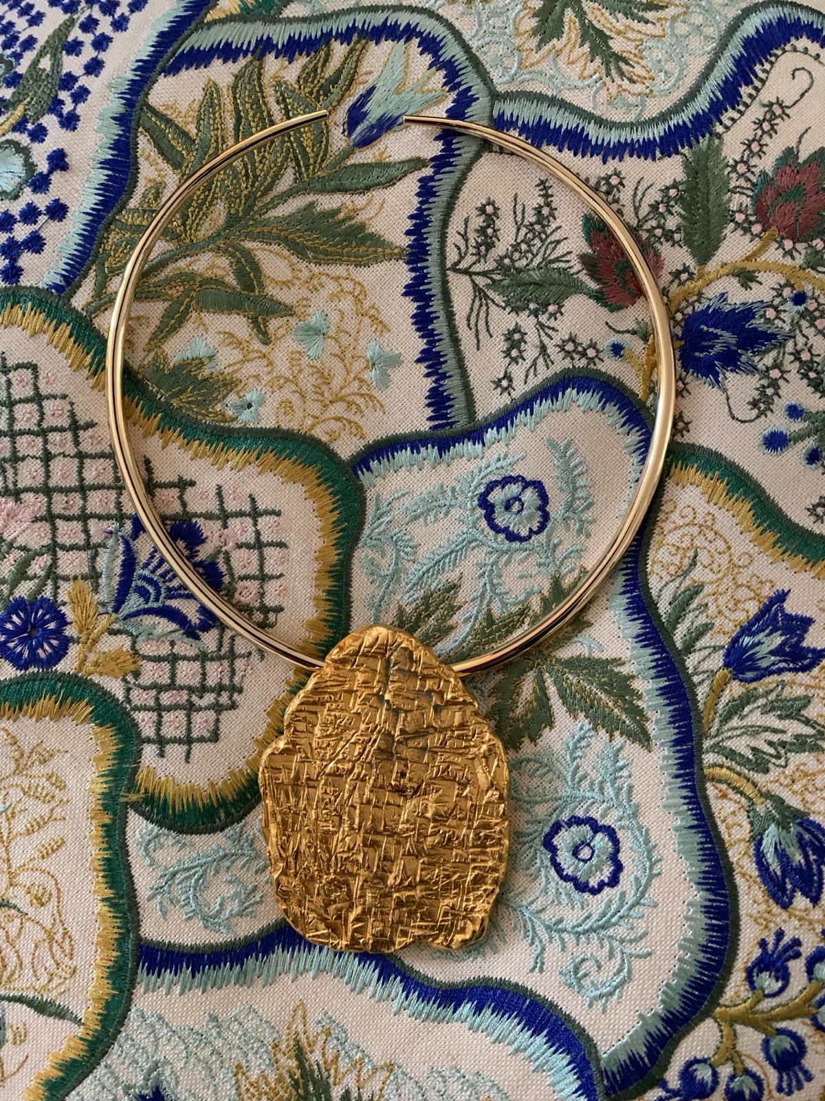 François Stahly sculptural Pendant In Good Condition For Sale In PARIS, FR