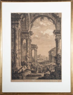 Francois Vivares after Giovanni P. Panini - 18th Century Engraving, Roman Ruin