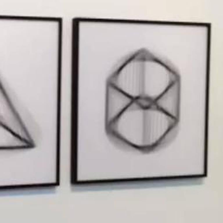 Francois Wunschel - Geometric Rotation #1 abstract geometric black ...