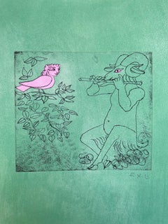 François-Xavier Lalanne (1927-2008) - Un bélier et un oiseau -2005