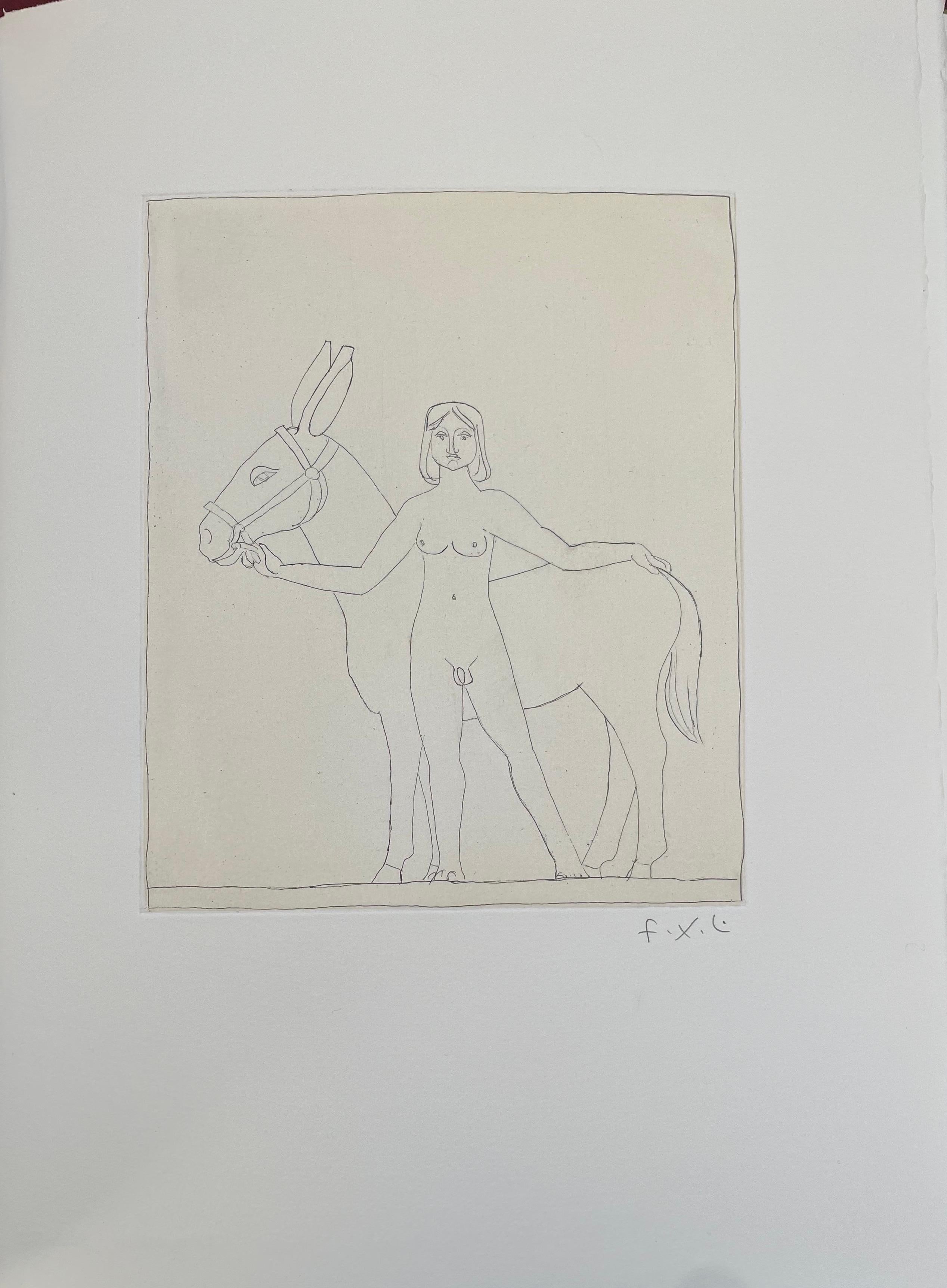 François-Xavier Lalanne (1927-2008) the donkey, 2002.
Techniques: etching on paper, hand signed in pencil by François Xavier Lalanne, in perfect condition.
Dimensions of the paper: 38 x 28 cm (14, 96 x 11 inches).
Dimensions of the print itself: