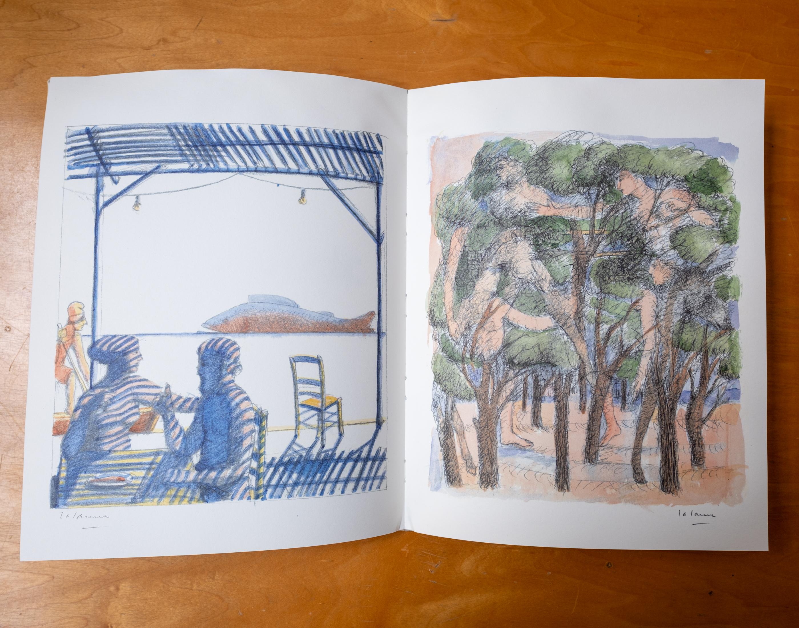 François-Xavier Lalanne Catalogue Drawings Sculpture In Fair Condition For Sale In San Diego, CA