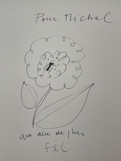 François-Xavier Lalanne, original ink drawing, 2004