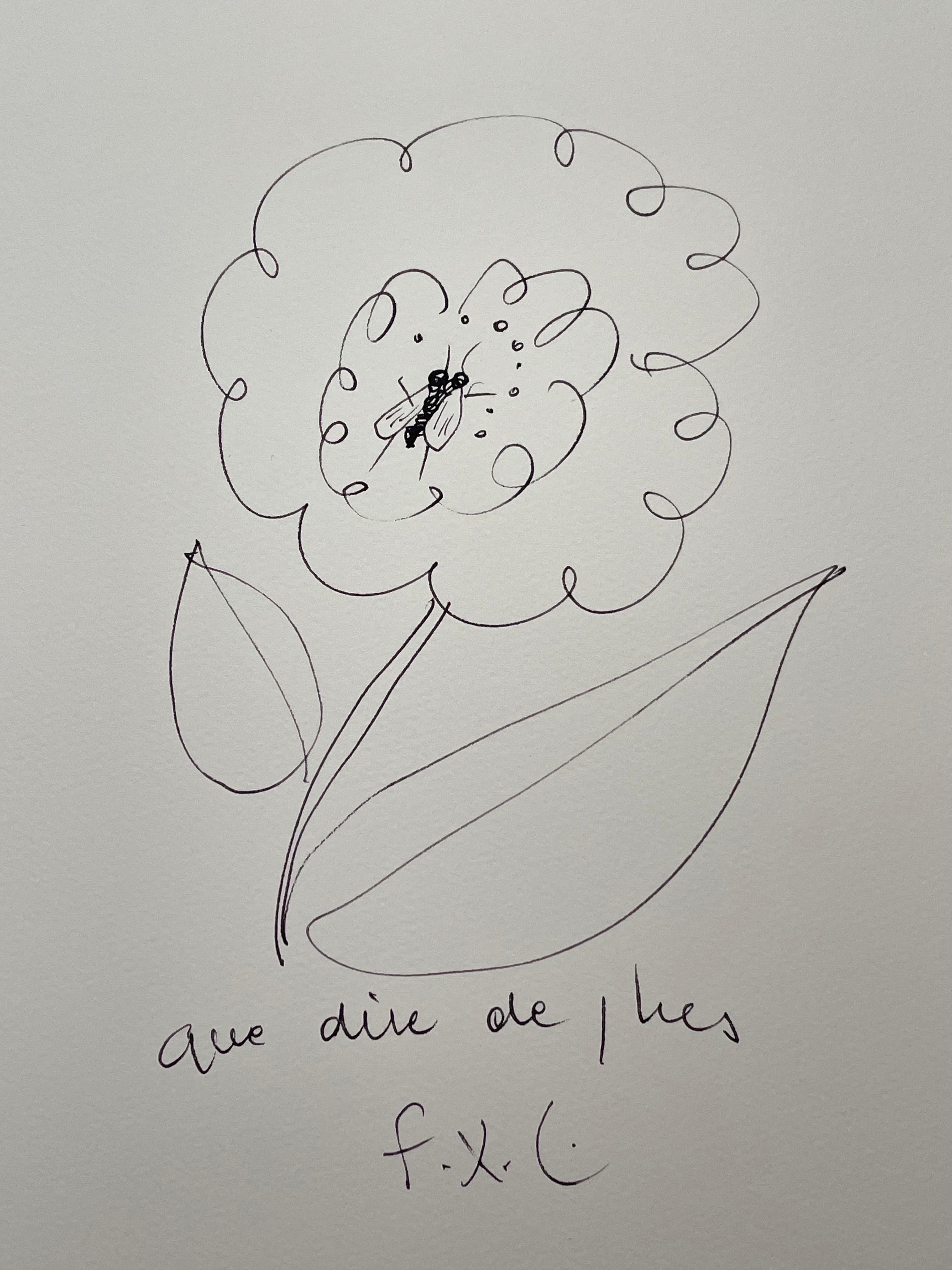 François-Xavier Lalanne, disegno originale a inchiostro, 2004 In condizioni ottime in vendita a Saint ouen, FR