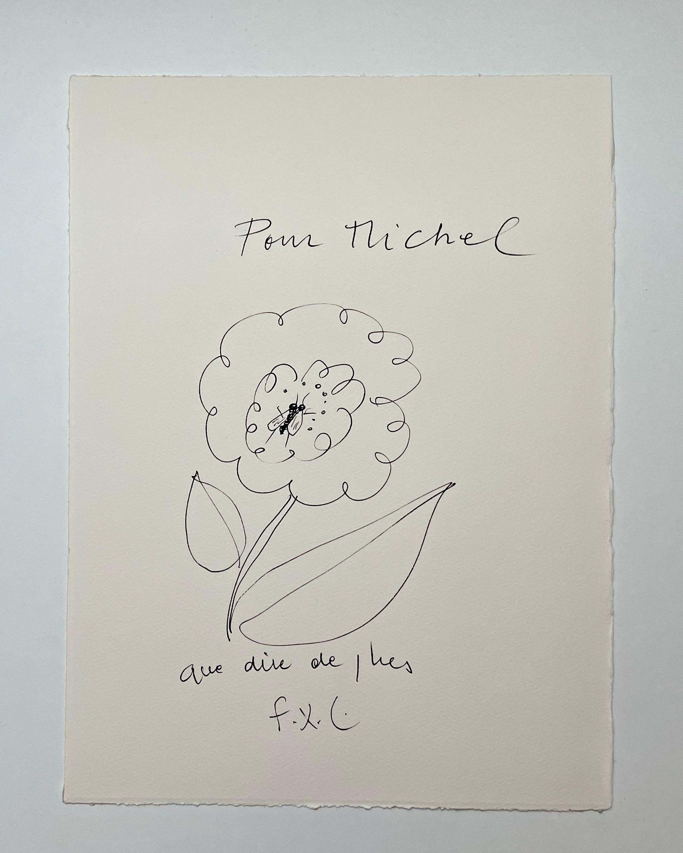 XXI secolo e contemporaneo François-Xavier Lalanne, disegno originale a inchiostro, 2004 in vendita