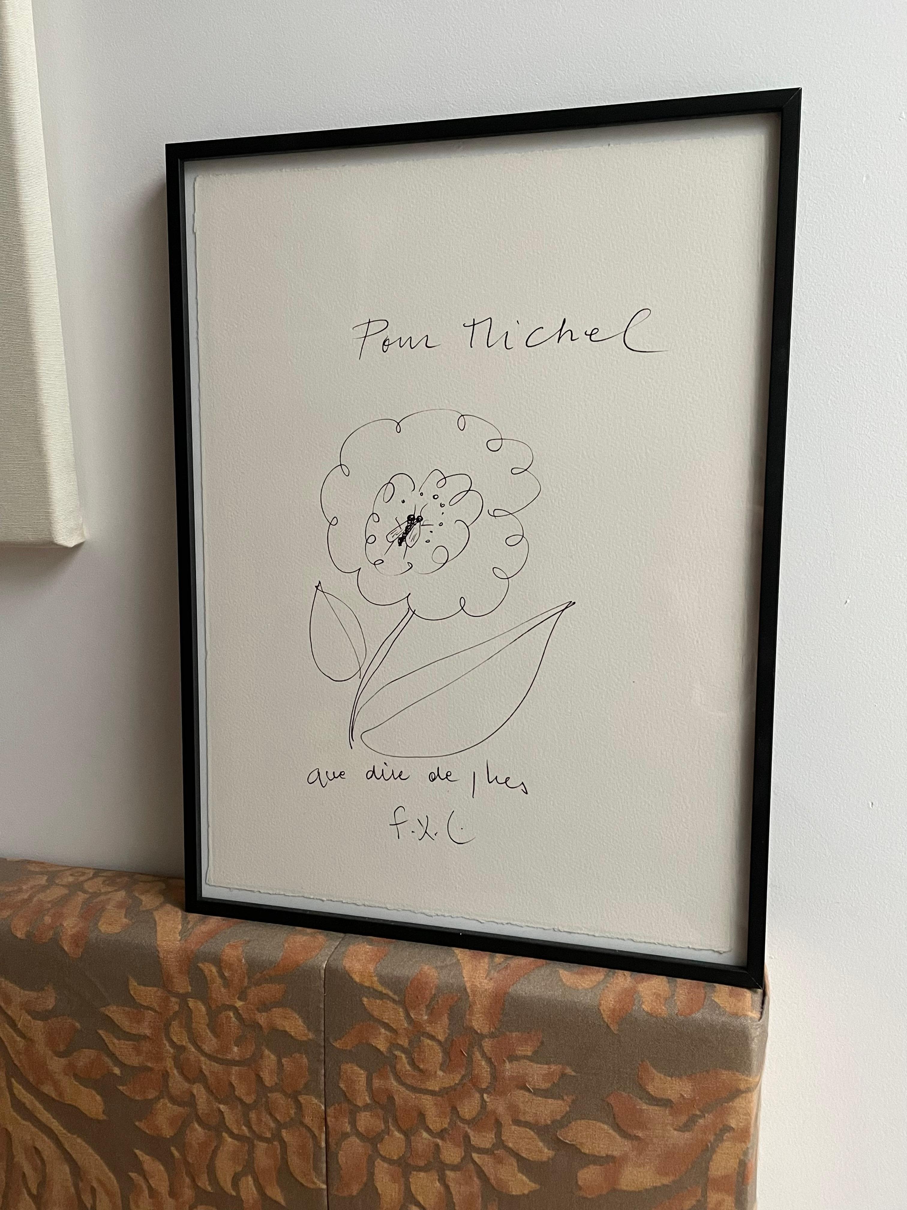 François-Xavier Lalanne, disegno originale a inchiostro, 2004 in vendita 1