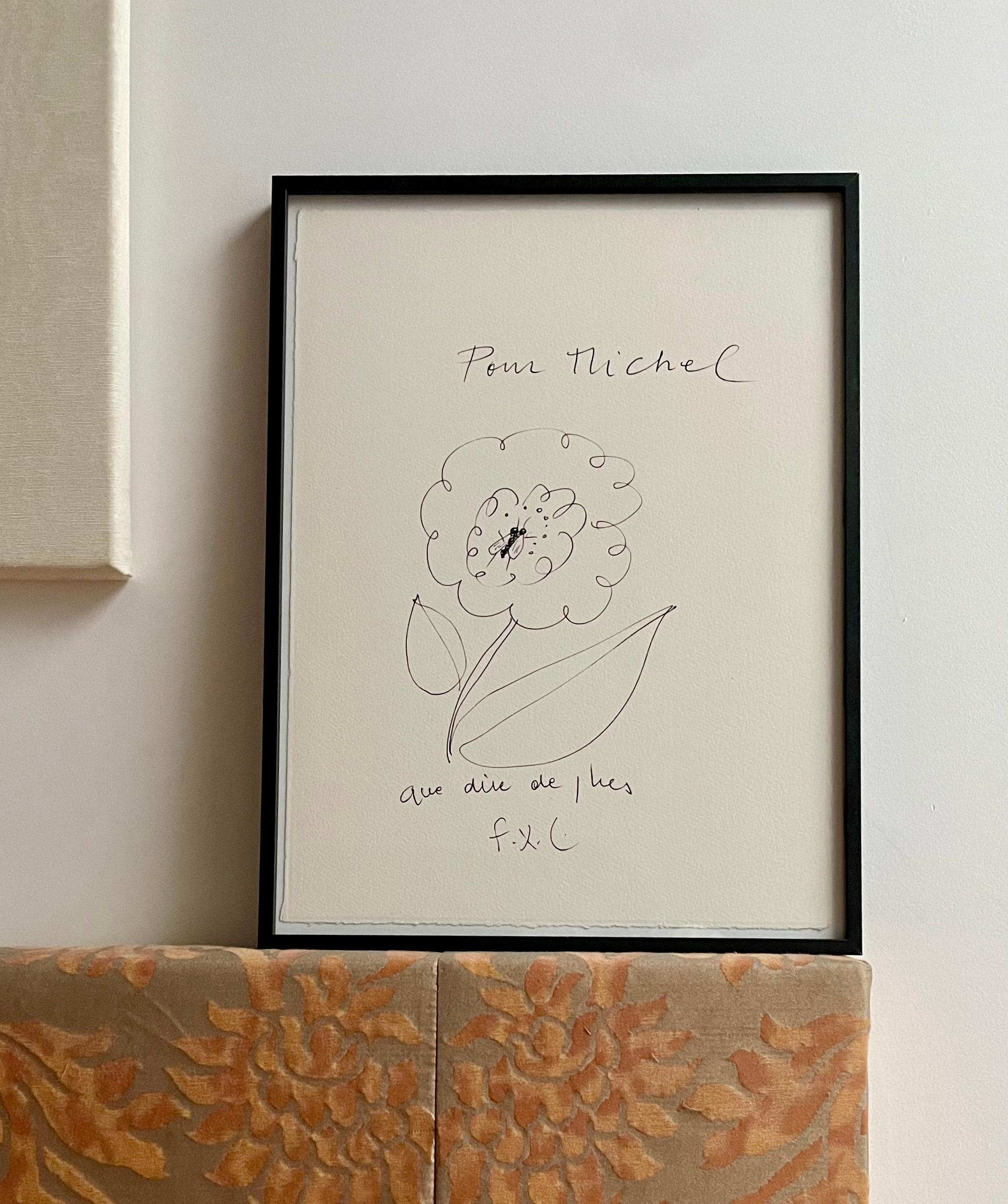 François-Xavier Lalanne, disegno originale a inchiostro, 2004 in vendita 2