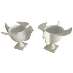 Vintage Francois-Xavier Lalanne Pair of Egg Cup