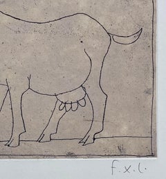 François-Xavier Lalanne - La chèvre, 2004 Tirage original