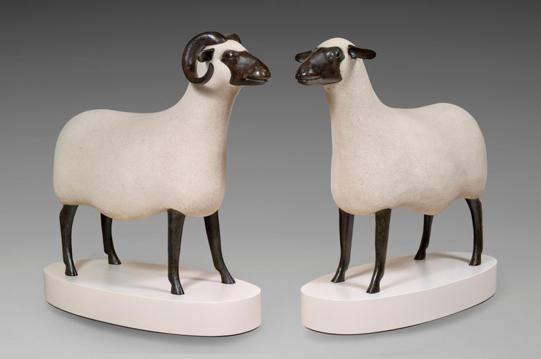 <i></noscript>Bélier & Brebis</i>, 1998–2000, by François-Xavier Lalanne, offered by Galerie de Souzy