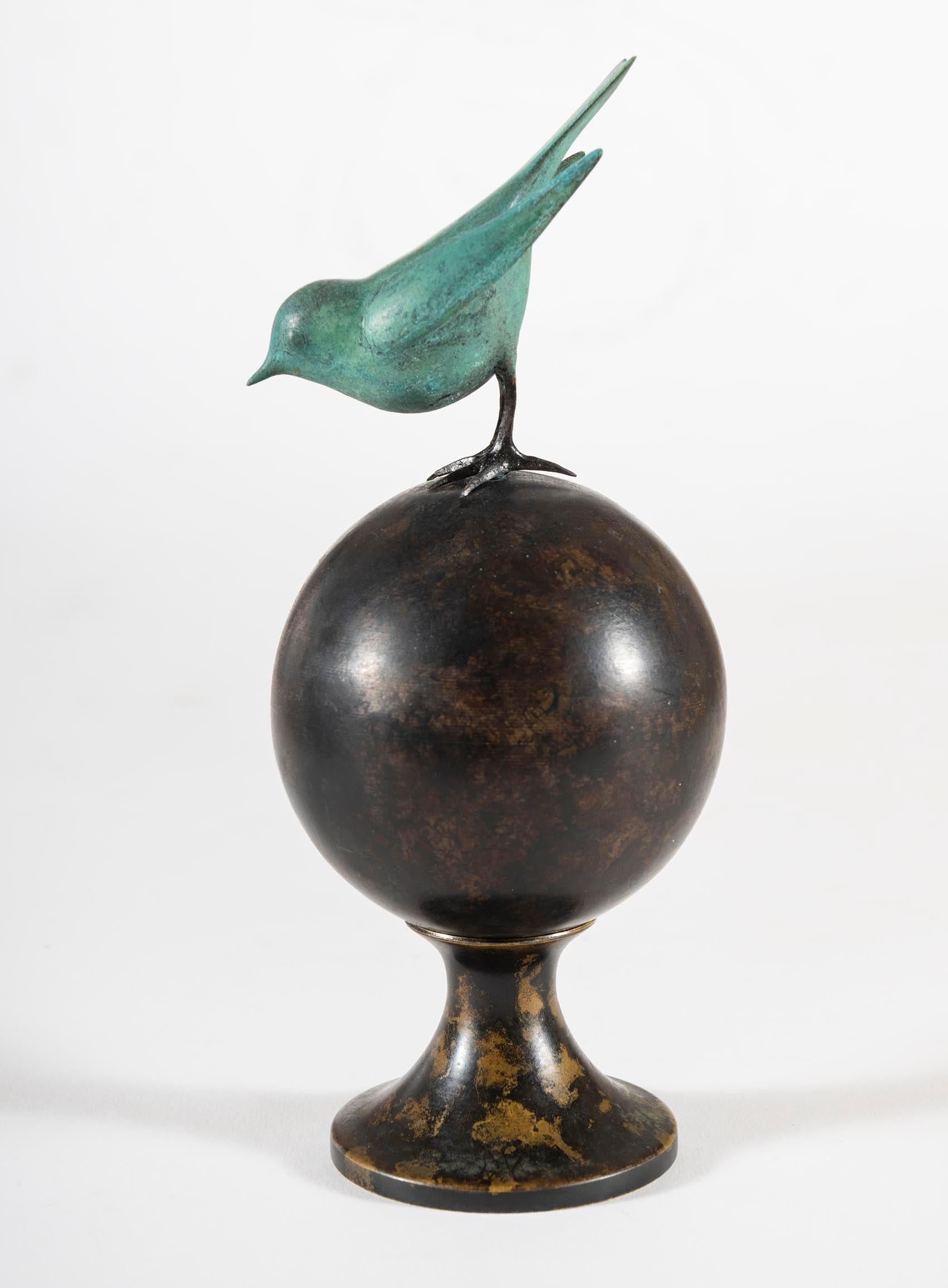 Oiseau bleu - Sculpture by Francois-Xavier Lalanne