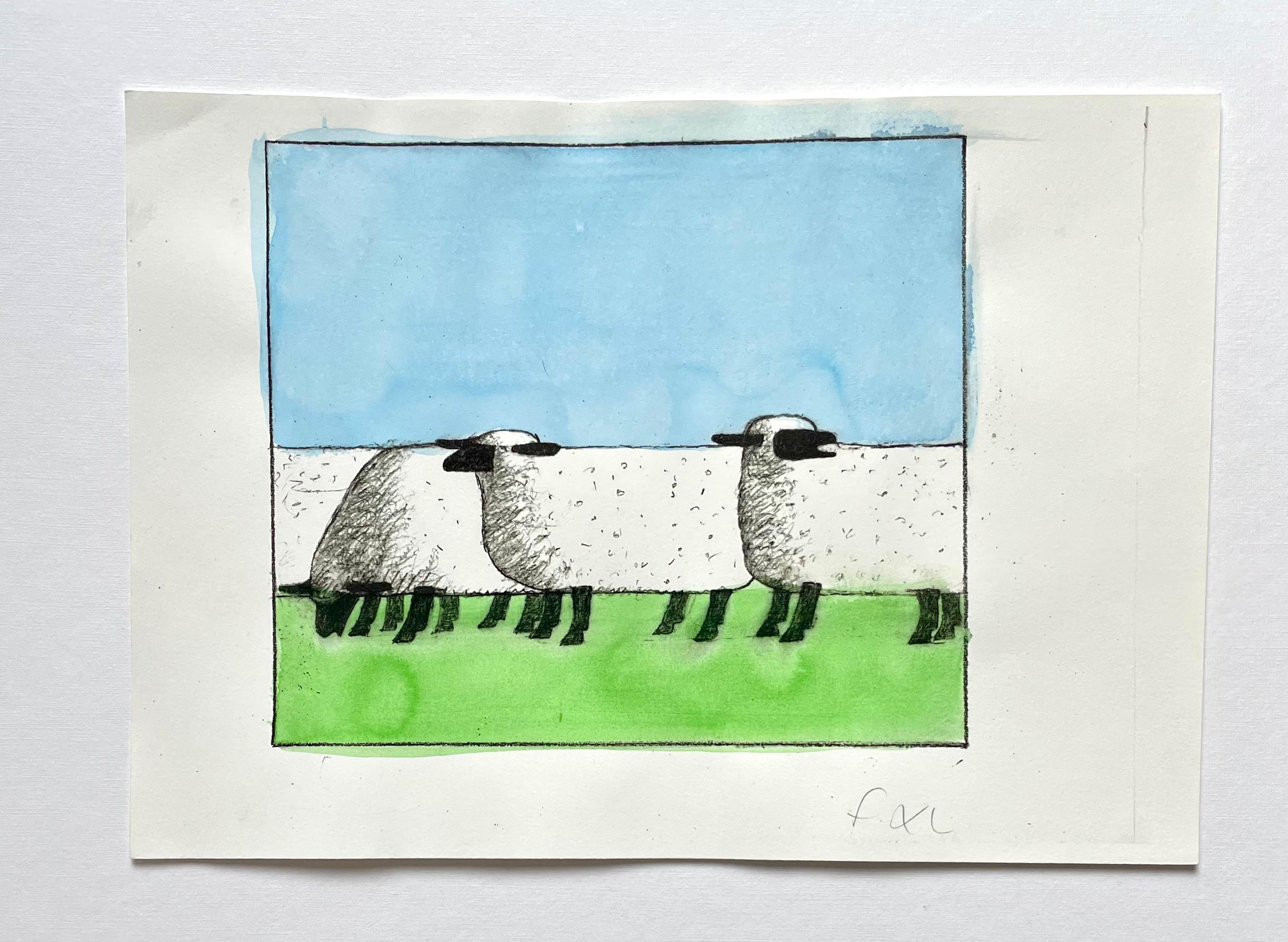 Francois-Xavier Lalanne , Sheeps, unique work In Excellent Condition For Sale In Saint ouen, FR