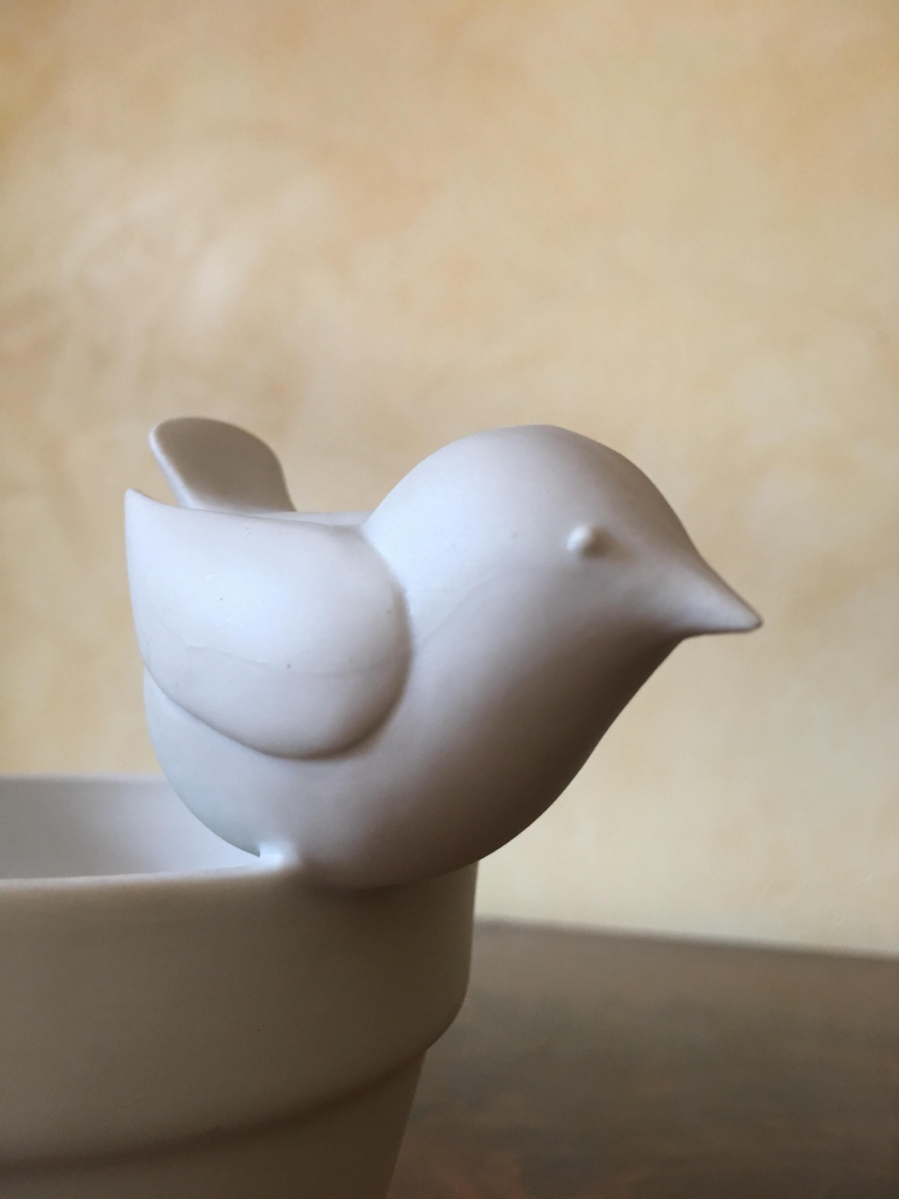 Francois Xavier Lalanne Signed Bird Pot in Biscuit, Limited Edition Paris 1998 10