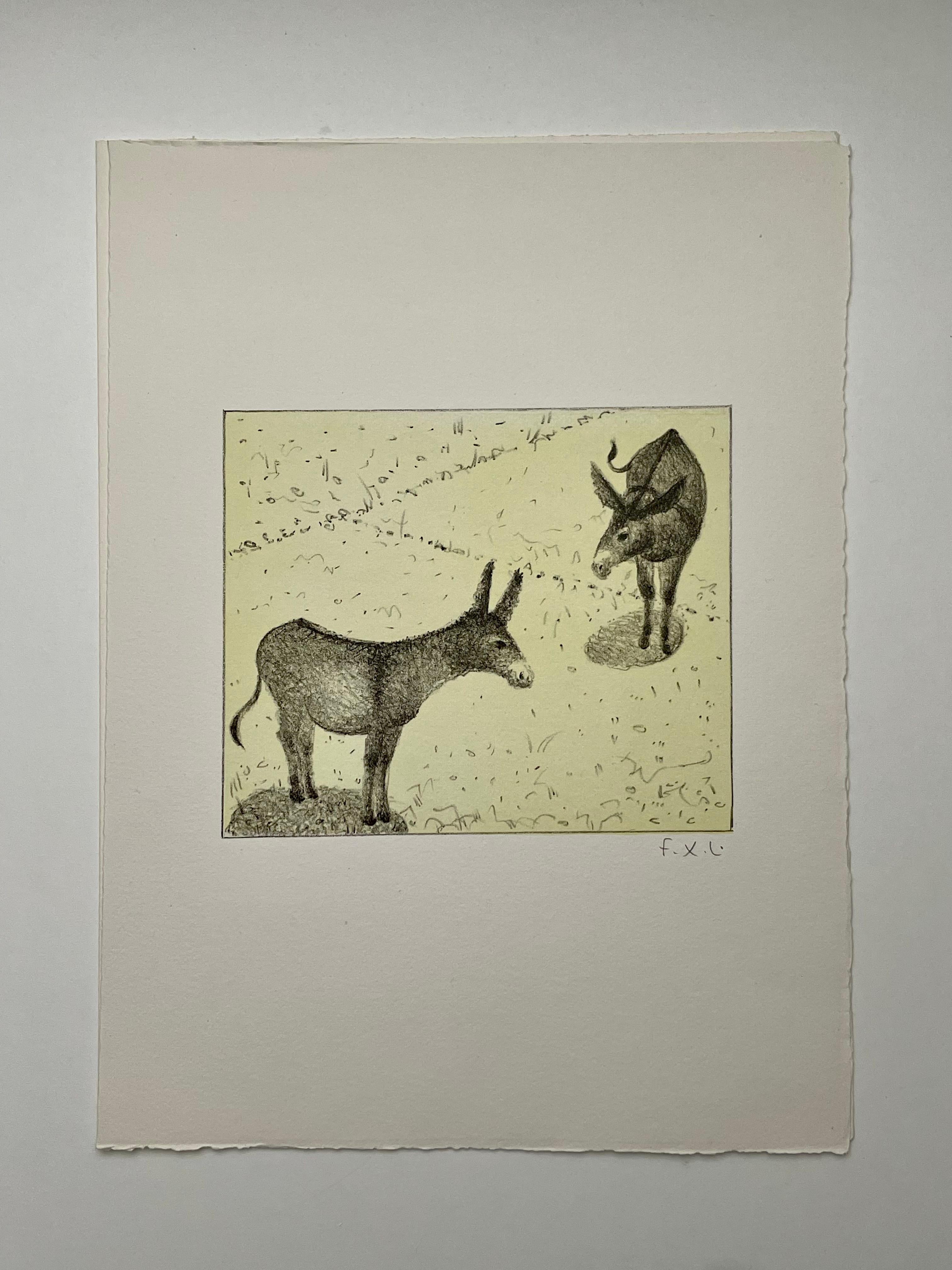 Francois-Xavier Lalanne - The donkeys (in french : les ânes) In Excellent Condition For Sale In Saint ouen, FR