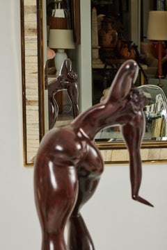 Sculpture en bronze patiné "Lolita" de Françoise Abraham