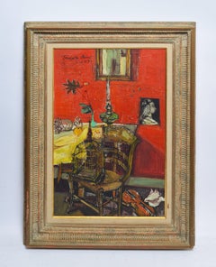 Vue intérieure abstraite de l'école moderniste de Paris par Françoise Adnet