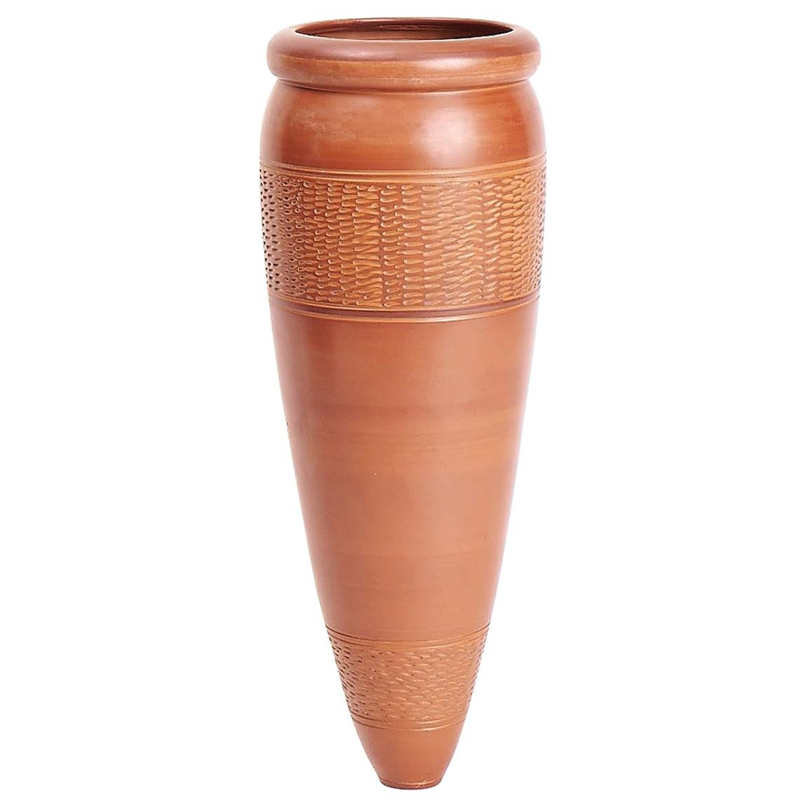 Françoise Blondeau & Aït Lhaj Hassan, Terracotta Vessel, Morocco, 2000 For Sale