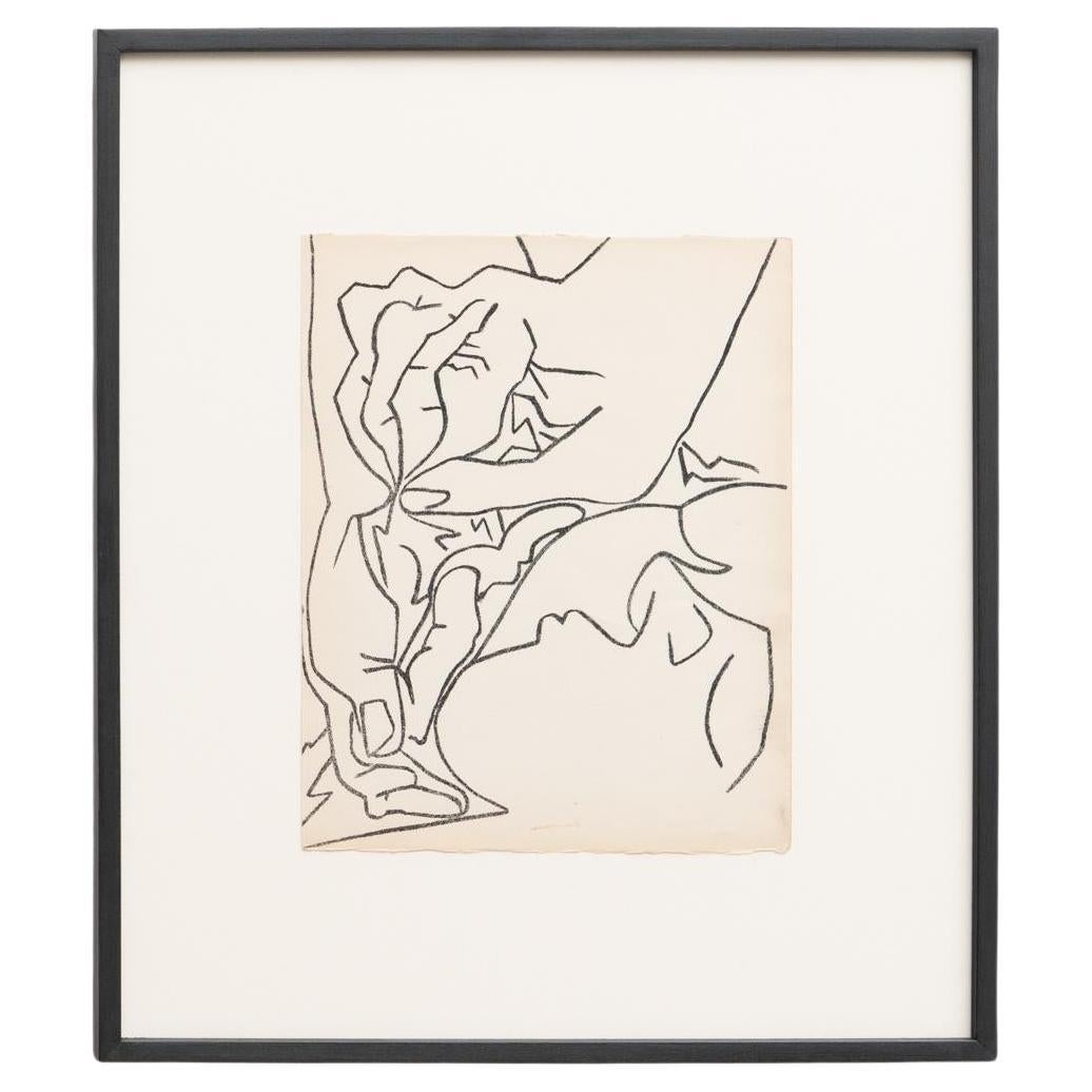 Françoise Gilot Litografia dalla serie "Ritratti di donna", 1951 in vendita