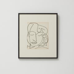 Françoise Gilot Lithographie "Porträt einer Frau", 1951