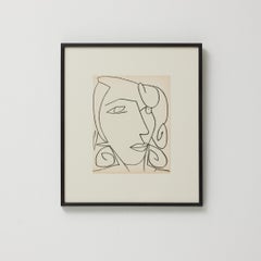 Françoise Gilot Lithographie "Porträt einer Frau", 1951