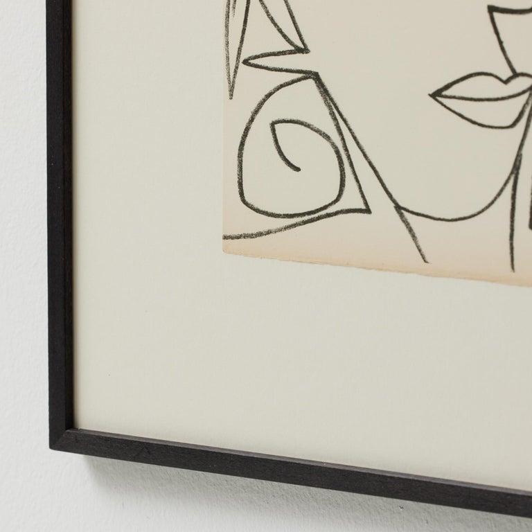 Françoise Gilot Lithograph 'Portrait of a Woman', 1951 Francés en venta
