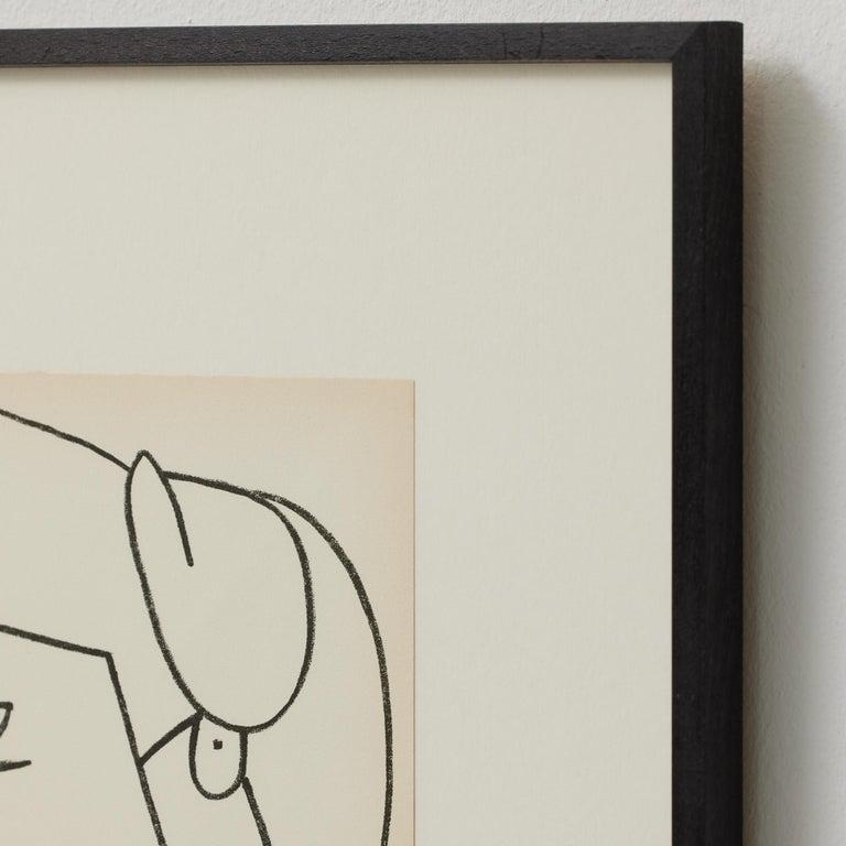 Françoise Gilot Lithograph 'Portrait of a Woman', 1951 en Bueno estado para la venta en Barcelona, Barcelona