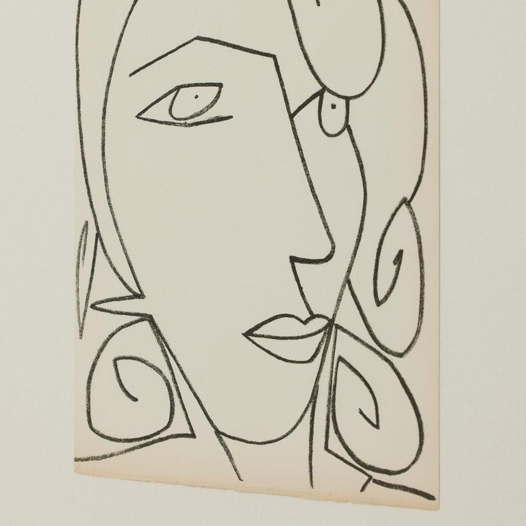 Françoise Gilot Lithograph 'Portrait of a Woman', 1951 en venta 1