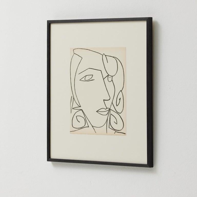 Françoise Gilot Lithograph 'Portrait of a Woman', 1951 en venta 2