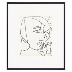 Françoise Gilot Litografia "Ritratto di donna", 1951