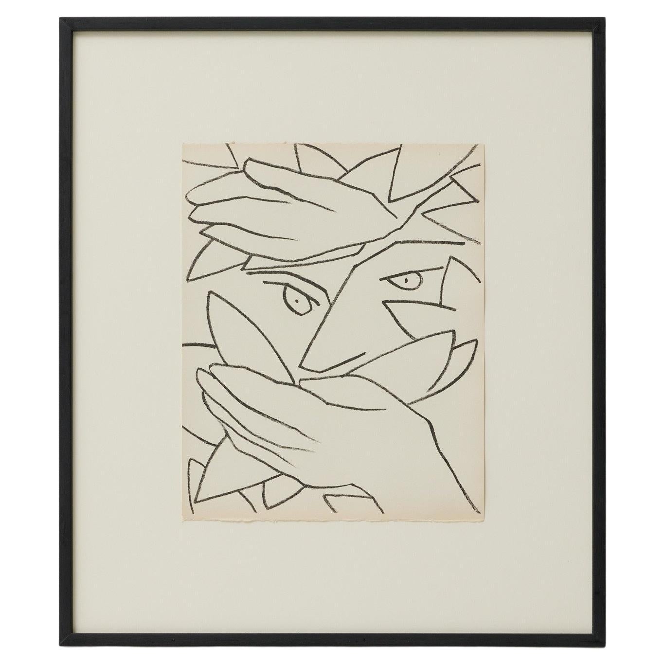 Françoise Gilot Litografía "Retrato de mujer", 1951