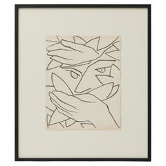Françoise Gilot Litografia "Ritratto di donna", 1951