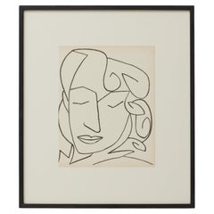 Françoise Gilot Litografia "Ritratto di donna", 1951