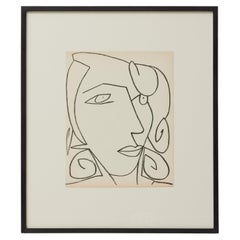 Françoise Gilot Litografía "Retrato de mujer", 1951