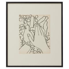 Françoise Gilot Litografia "Ritratto di donna", 1951