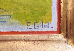 In a Yellow Key, Original Oil Painting by Important Female Artist, Picasso